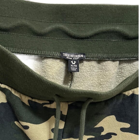 1100 True Religion Camo Capri Jogger Sweats Womens - Picture 2 of 3